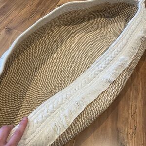 Chic Tan Woven Moses Basket